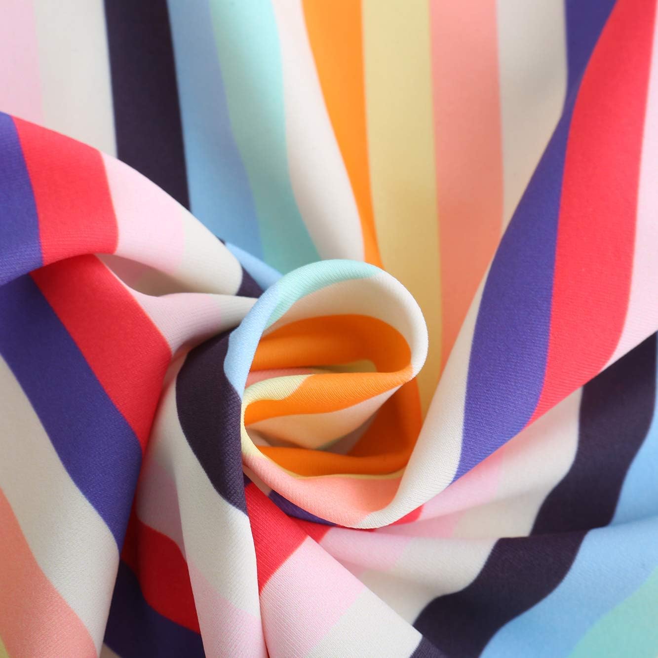 Girls Long Sleeve Rash Guard One Piece Swimsuit Kids UPF 50+ Sun Protection Swimwear Rainbow Striped Bathing Suit 3-14 Years - Image 5