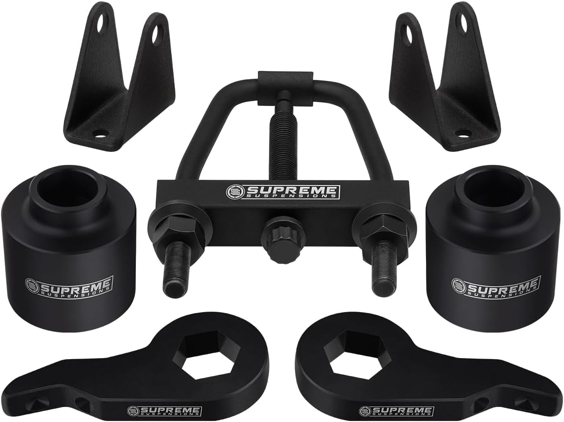 Supreme Suspensions - 3" Front + 3" Rear Lit Kit for 2003-2010 Hummer H2 4WD Full Suspension Lift Kit with Front Shock Extenders & Torsion Tool - Mystery Box Included with Purchase