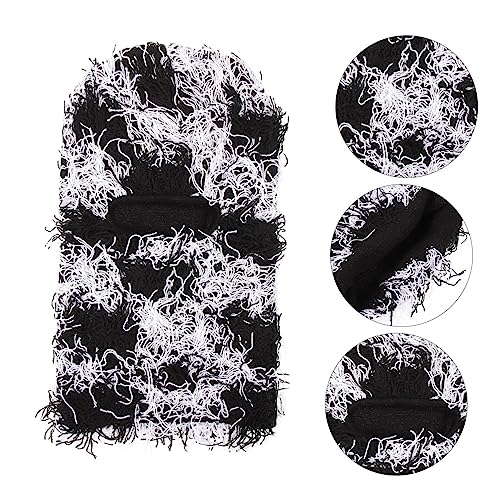 KESYOO Mascarilla de Lana para Hombres y Mujeres Invierno Antiviento Máscara Facial Completa para Actividades al Aire Libre, Gorro Cálido para el Cuello, Negro miniatura 5