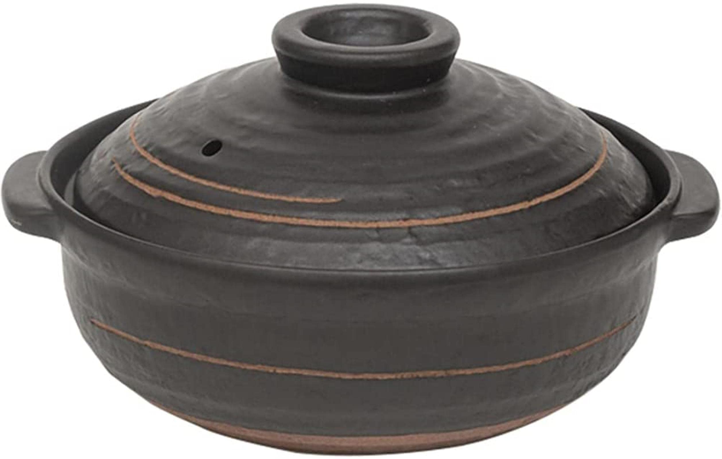 Ceramic Casserole Clay Pot Heat Resistant Stew Soup Cooking Rice Pot-2l