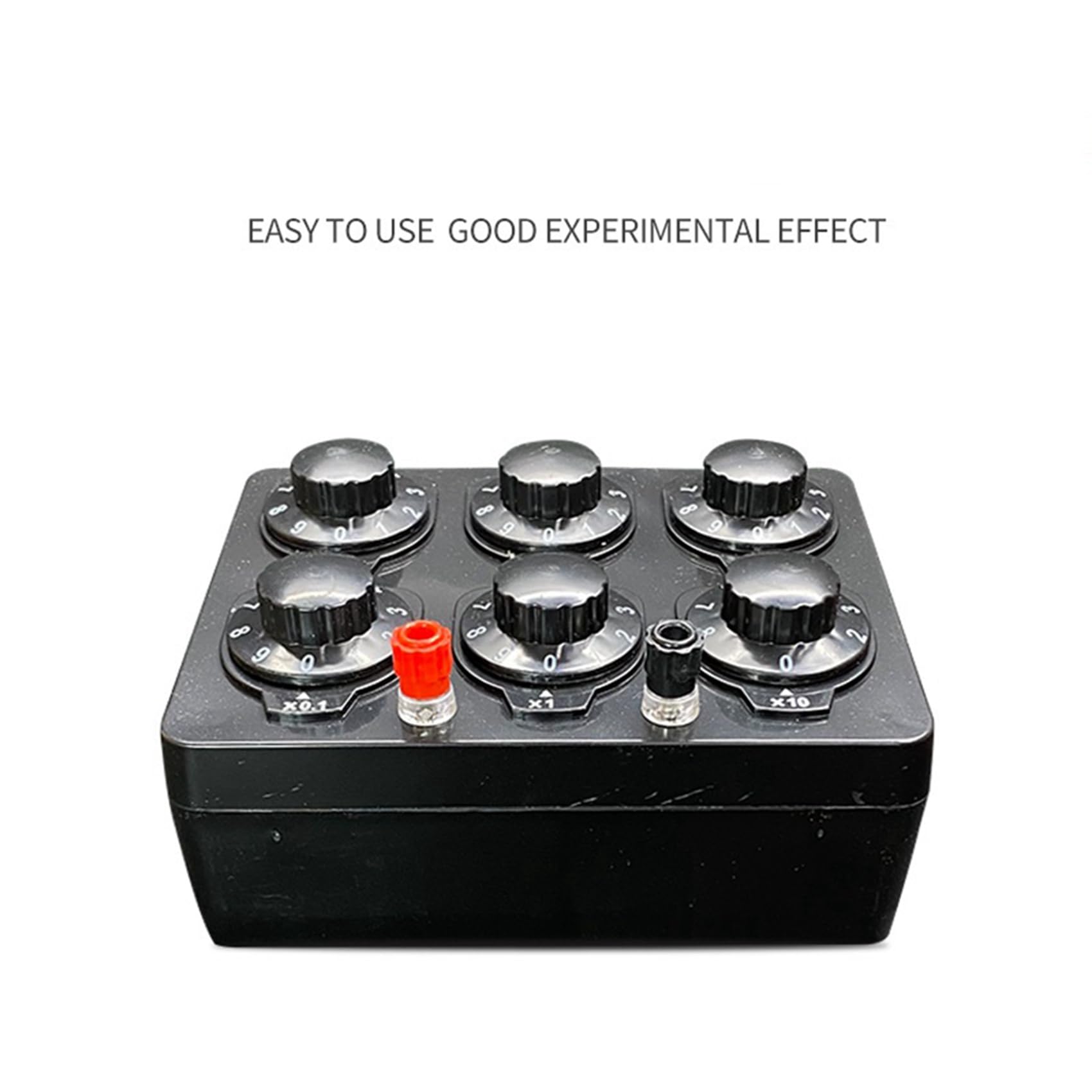 2X 0-99999,9 Ohm Einfache Widerstandsbox Präzisions-Widerstand mit Variabler Dekade, Lehrinstrument, Lehrwiderstandsbox