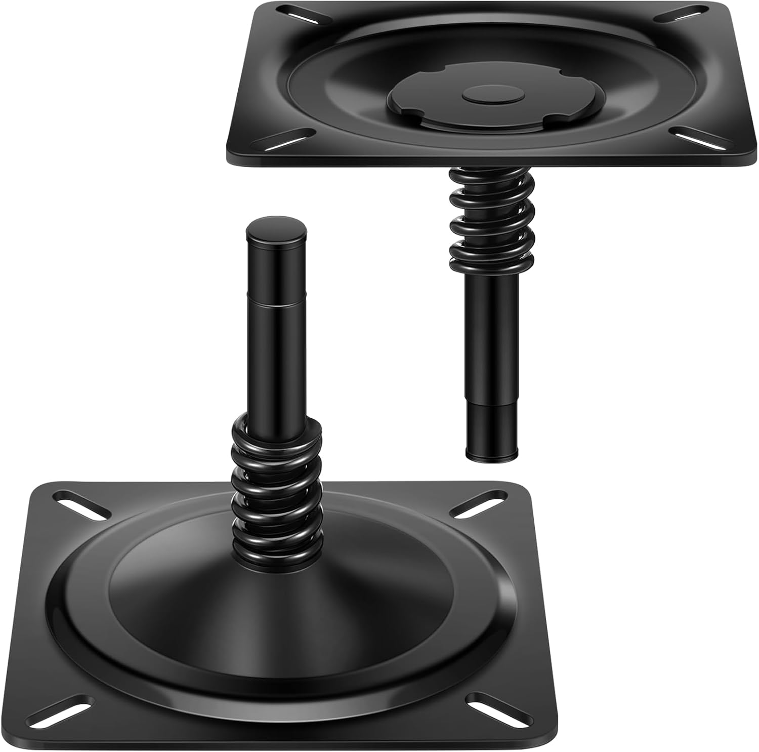 Yaocom 2-Pack Boat Seat Swivel Pedestal Mount with Spring - 360° Rotation, 3/4" Pin Compatible for Pontoon, Bass, Jon Boats