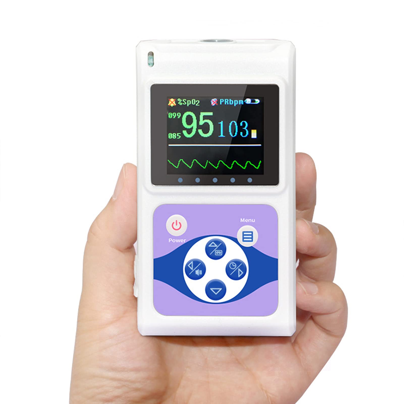 Pulsossimetro Monitor Di Saturazione Di Ossigeno Nel Sangue Sulla Punta Delle Dita, Pulsossimetro Da Dito OLED Monitor Di Saturazione Di Ossigeno Nel Sangue Portatile Per Ossimetria SpO2 Letture