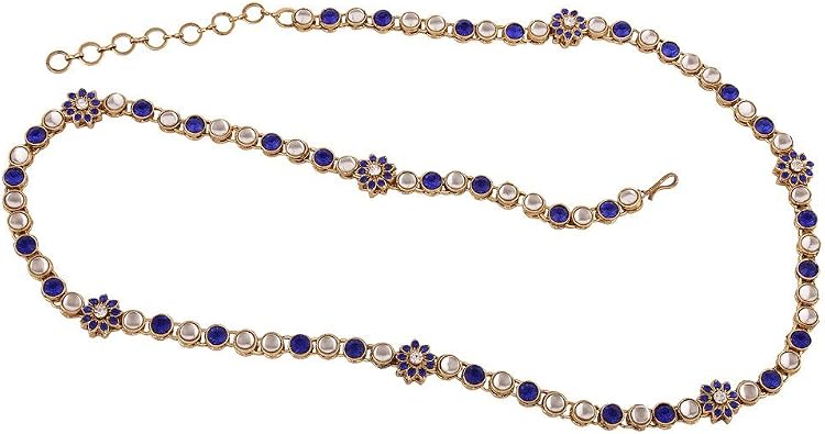 I Jewels Gold Plated Indian Traditional Wedding Bollywood Waist Chain Belly Fashion Belt for Women s