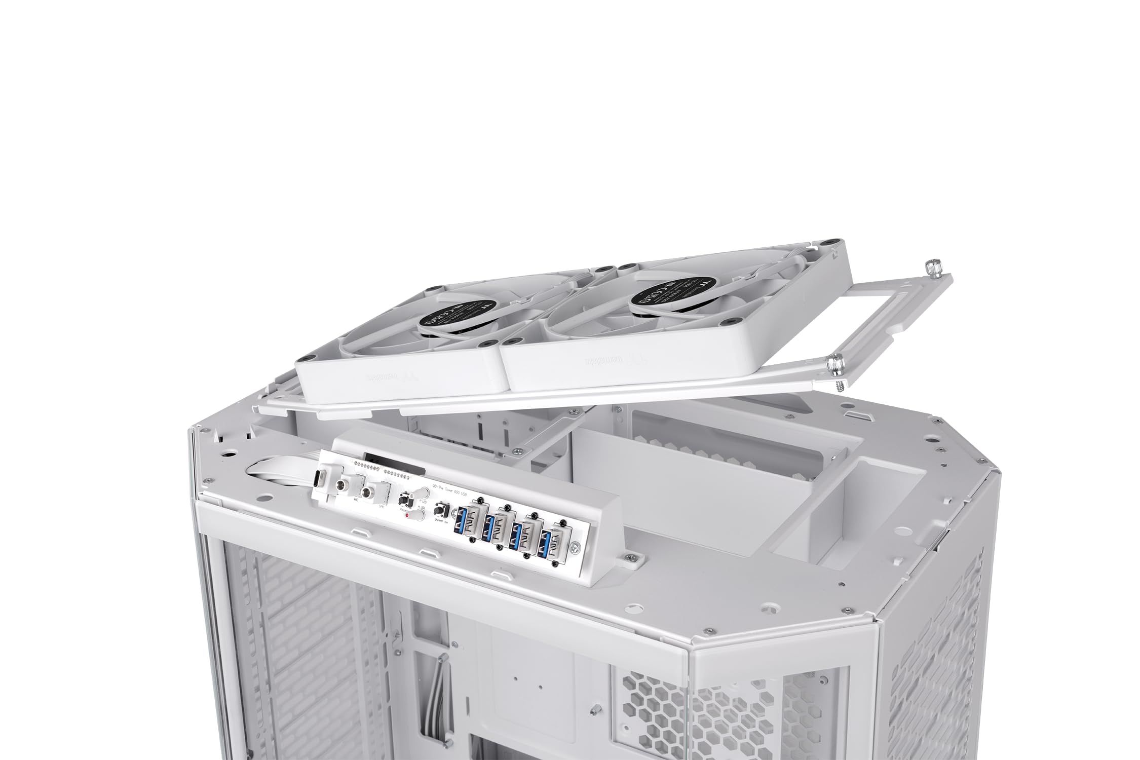 Thermaltake The Tower 600 Mid Tower Chassis | Hidden Connector | White