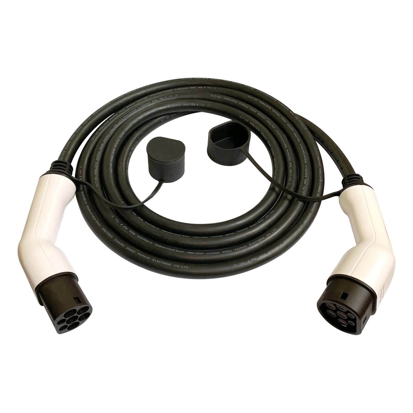 Cavo di Ricarica EV Caricabatteria for Auto Elettrica 32A Trifase 22kw IEC 62196 32A Kit EVSE Cavo EV da Tipo 2 A Tipo 2 Ricarica Sicura(32A 3 Phases)