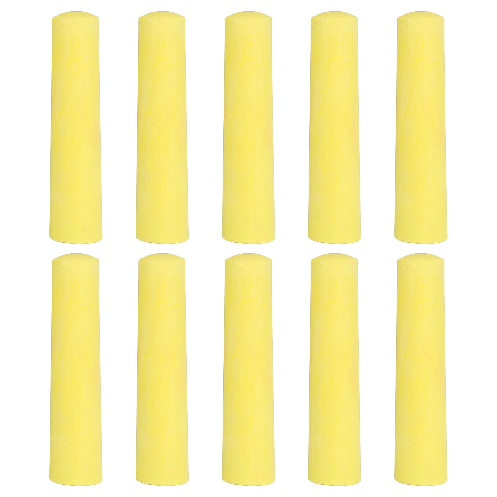 PATIKIL 10 PCS Dustless Chalk, Yellow Sidewalk Chalk Large Solid Huge Washable Street Chalks for Outdoor Adults Painting Graffiti Art