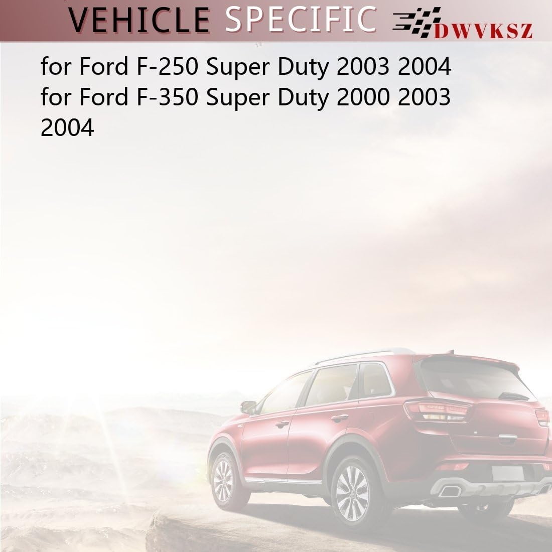 Front Disc Brake Caliper Rubber Bushing Replacement 1PC Dwvksz for Ford F-350 Super Duty 5.4L 2000 2003 2004, for F-350 Super Duty 6.8L 2000 2003 2004, for F-250 Super Duty 5.4L 2003 2004