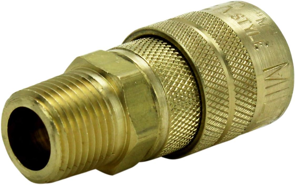 Milton 719 3/8" MNPT M Style Coupler - Box of 10