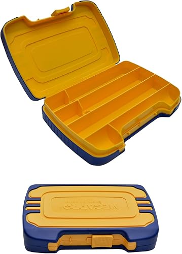 MegaPro Caja de herramientas de plástico para destornilladores, puntas y extensiones MegaPro, 7 pulgadas de largo x 5 pulgadas de ancho x 3 pulgadas