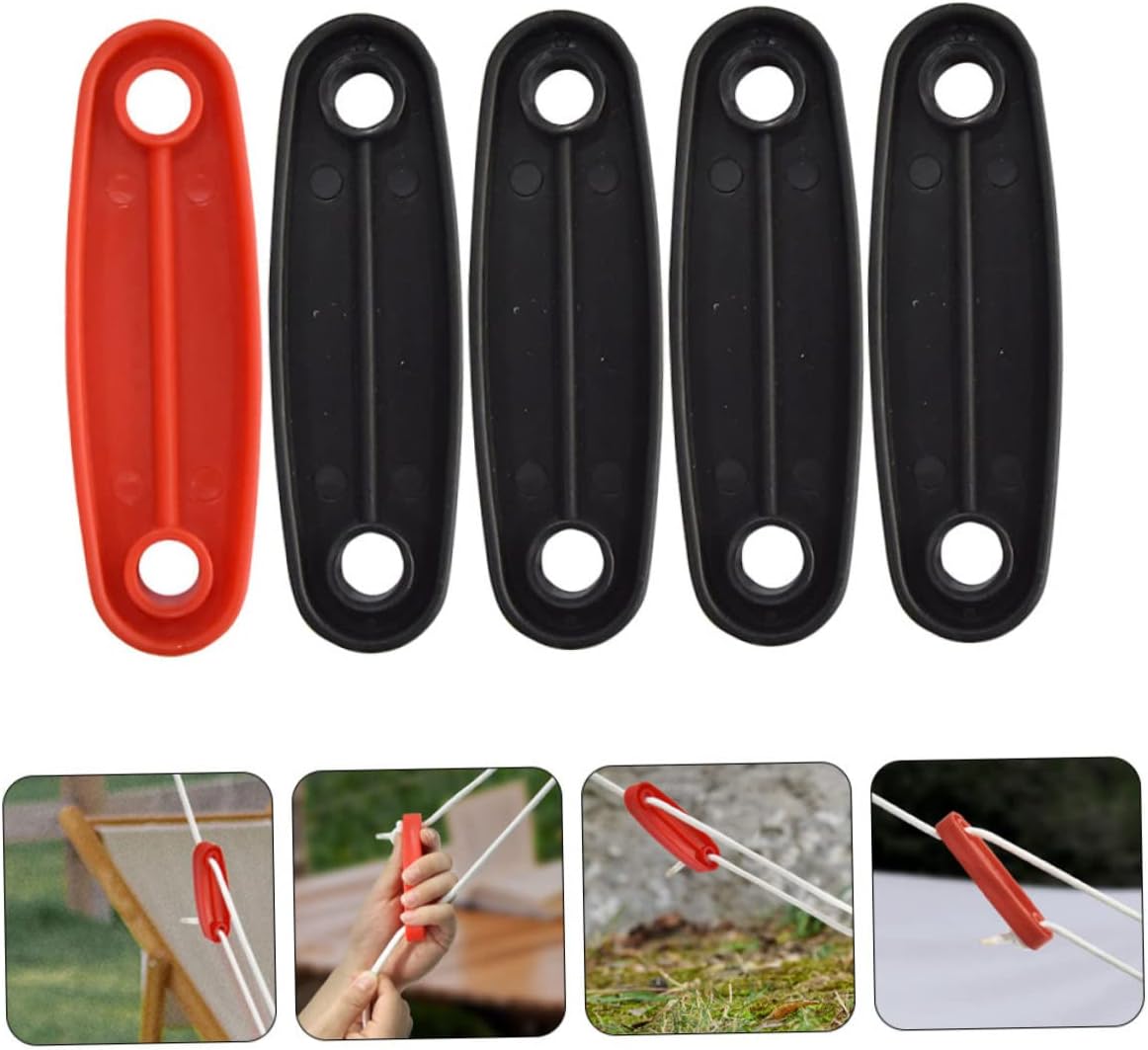 25 Pcs Tent Adjustment Buckle Camping Accessories Outdoor Camping Accessories Plastic Fasteners Rope Tightener Cam Jam Tent Wine Rope Tighteners Pp Plastic Tent Cord Fasteners (Assorted Colorx4pcs
