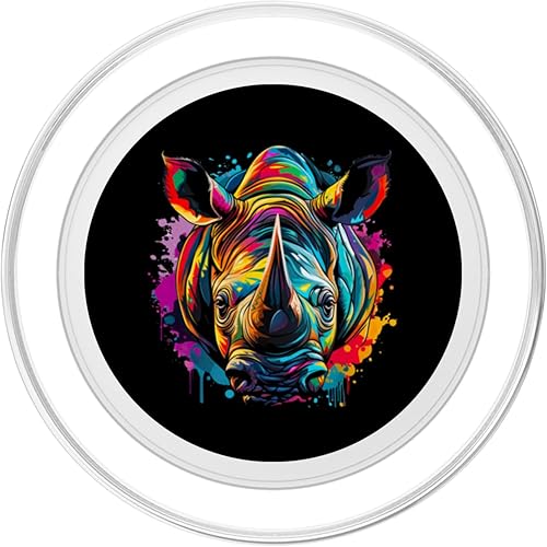 Miniatura 8 de Rhino para un amante del rinoceronte y fanáticos de rinoceronte PopSockets Standard PopGrip