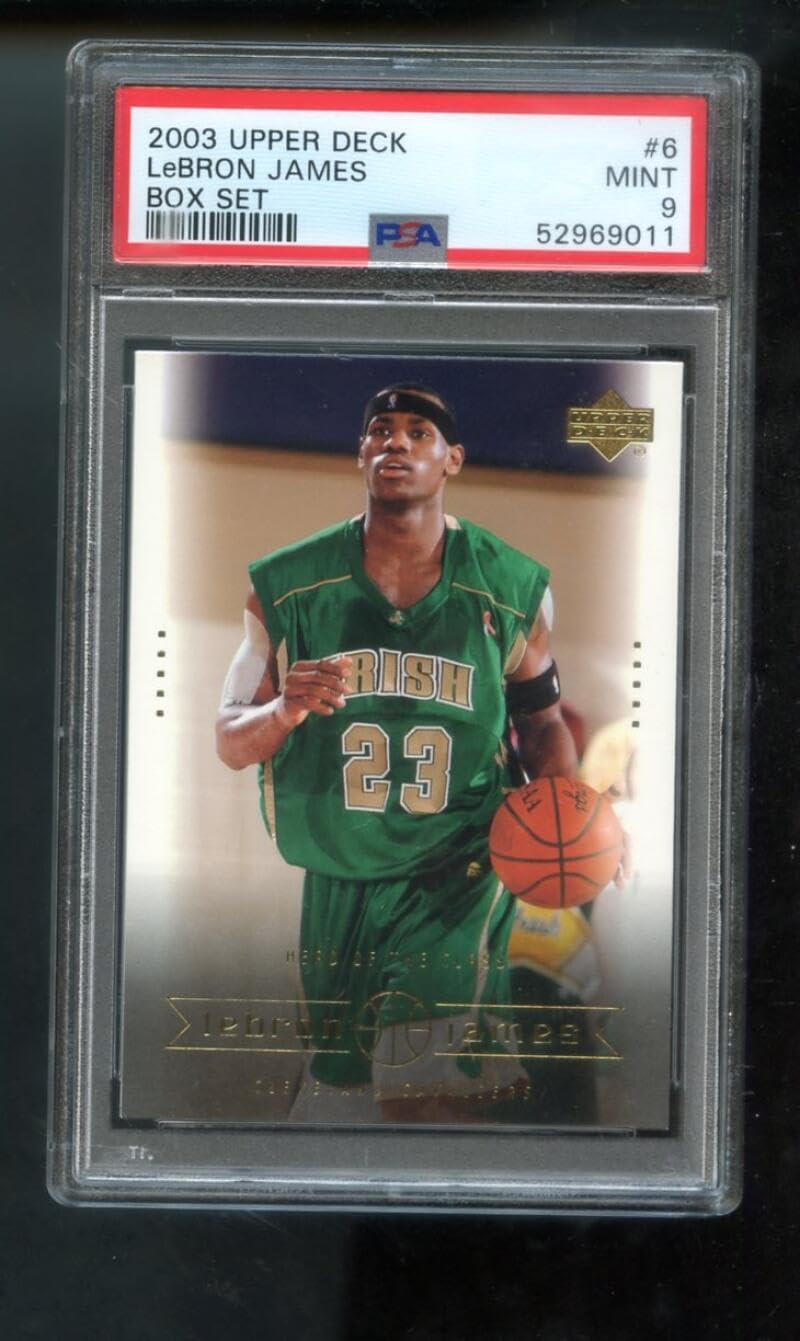 2003-04 Upper Deck Box Set #6 Lebron James ROOKIE RC PSA 9 Graded Basketball Card NBA 03-04 2003-2004 MINT
