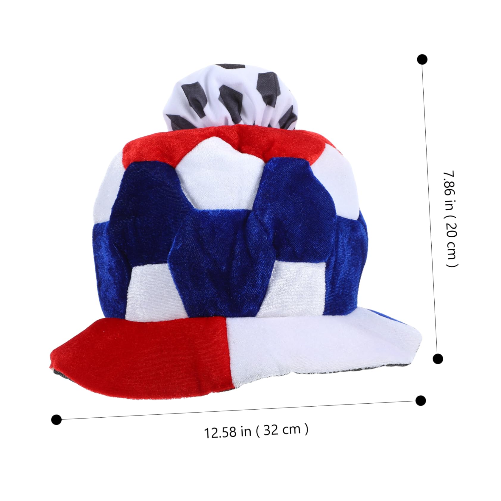 ibasenice 5 Pezzi Cappelli A Tema Calcio Da Gioco Di Calcio Da Cheerleader Leggeri E Traspiranti Accessori Per Sportivi Abbigliamento Casual
