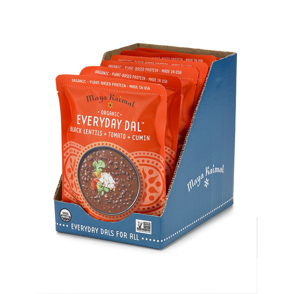 Maya Kaimal Organic Indian Black Lentil Everyday Dal 10 oz Pack of 6 | amzdealz