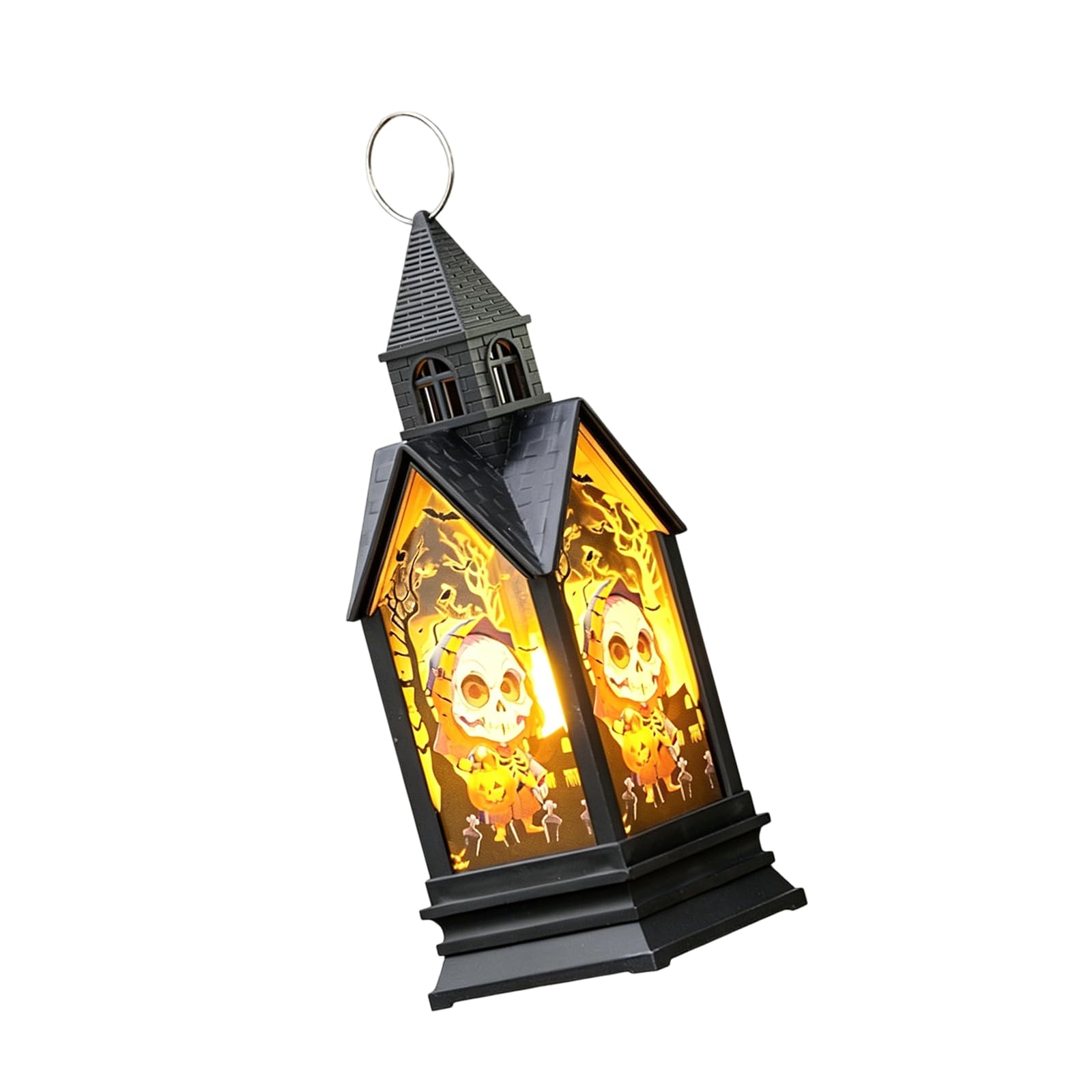PANGBOER Battery Powered Halloween Decor, Warm Glow Accent Light for Tabletop Display, Shelf Decor or Entryway Use Halloween Tabletop Battery Powered Accent Light Warm Glow Party Decoration Top