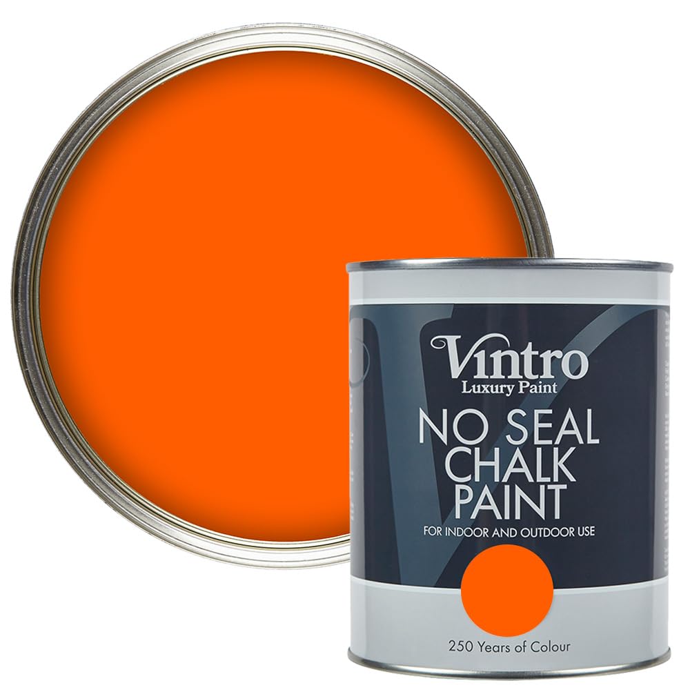 Vintro Paint Pumpkin No Seal Chalk Paint 1L - Orange
