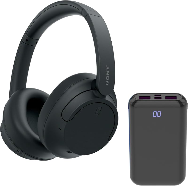 WHCH720N Wireless Over THE Ear Noise CANCELING Headphones Bundle - Black | Headphone accessory, Enjoy all-day comfort without the noise, Noise-canceling, Up to 35 hours of battery life
