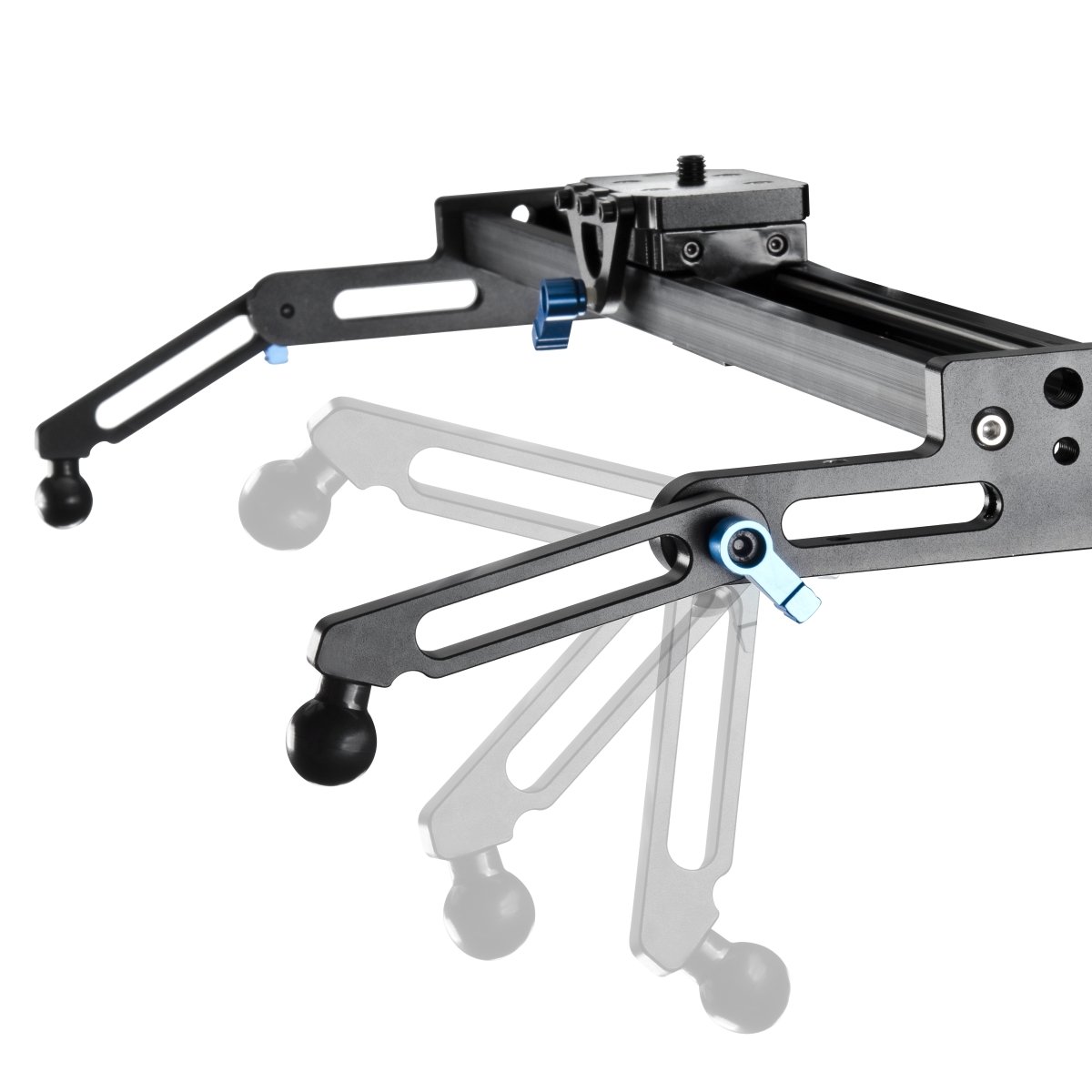 Walimex Pro Pour des prises vidéo fluides, sans vibrations et sans balancements avec des appareils DSLR, reflex et des caméscopes, réglable à l'horizontale, à la verticale et en diagonale, capacité de charge max. : env. 8 kg, avec sac de transport
