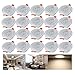 Produktbild Hengda® LED Spot Decken Einbauleuchte Leuchte Einbau Strahler Set Lampen 85-265V AC Schlafzimmer (20pcs 5W Warmweiß)