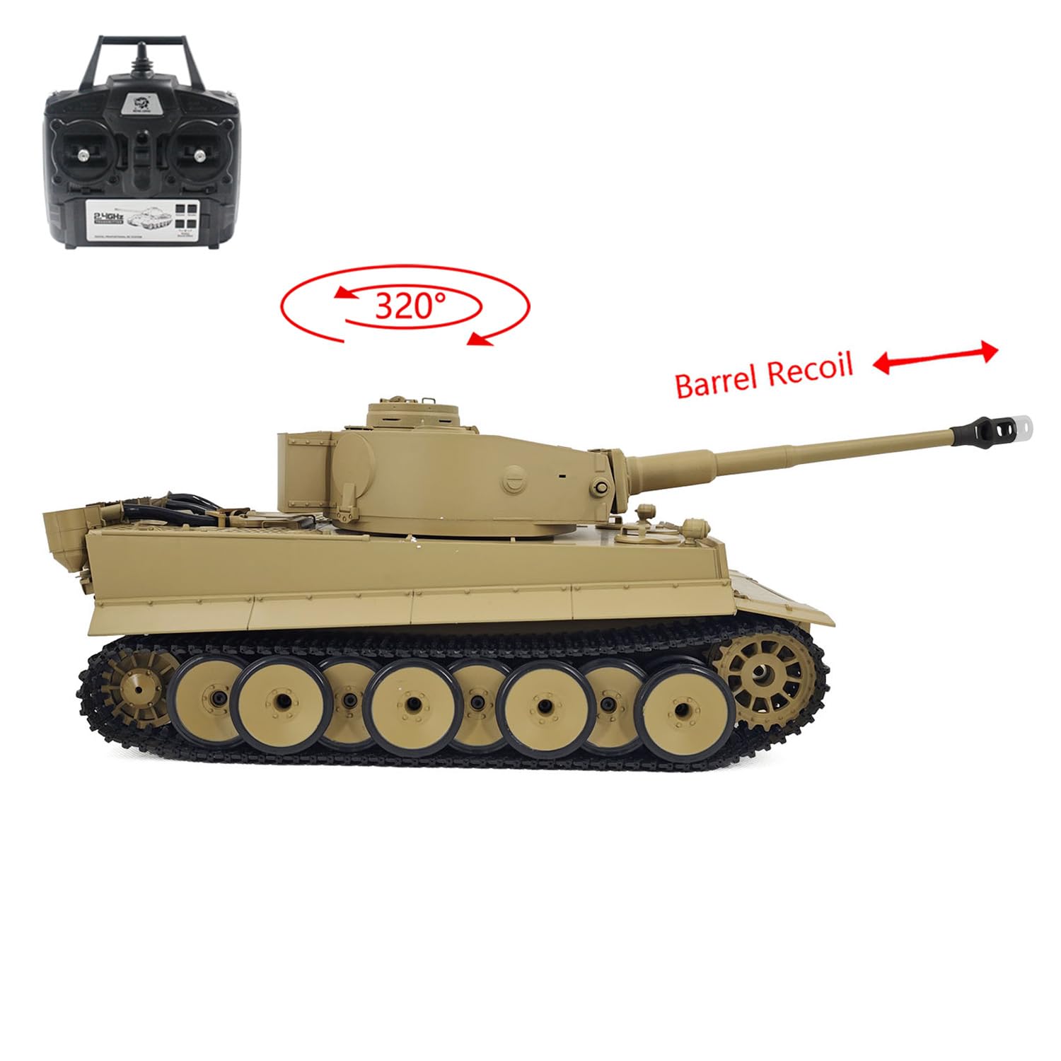 Char RC Henglong 3818 1:16 avec combat infrarouge