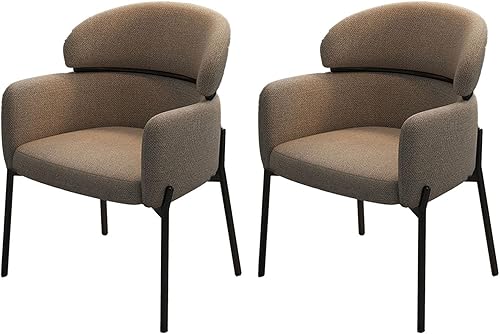 Miniatura 12 de Sillas de cocina de comedor con lino de algodón, juego de sillas de comedor con cojines, silla de sala de estar con almohadilla antideslizante