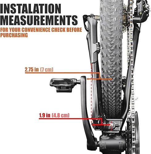 Miniatura 5 de Soporte para bicicleta ajustable de BV con pestillo de resorte integrado oculto para bicicletas de 24 a 29pulgadas