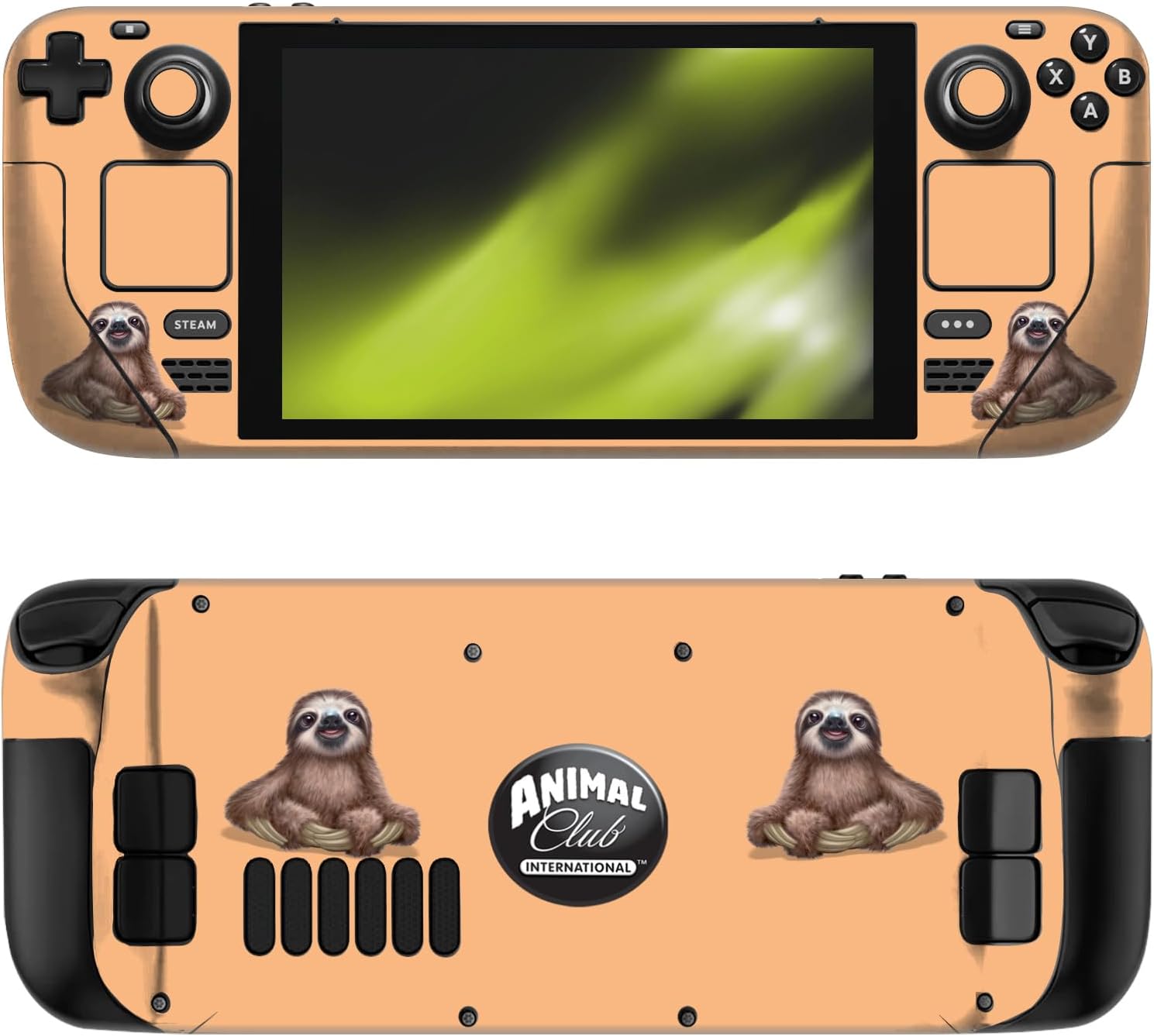 Head Case Designs Officially Licensed Animal Club International Pug Faces Vinyl Sticker Skin Decal Cover Compatible with Steam Deck