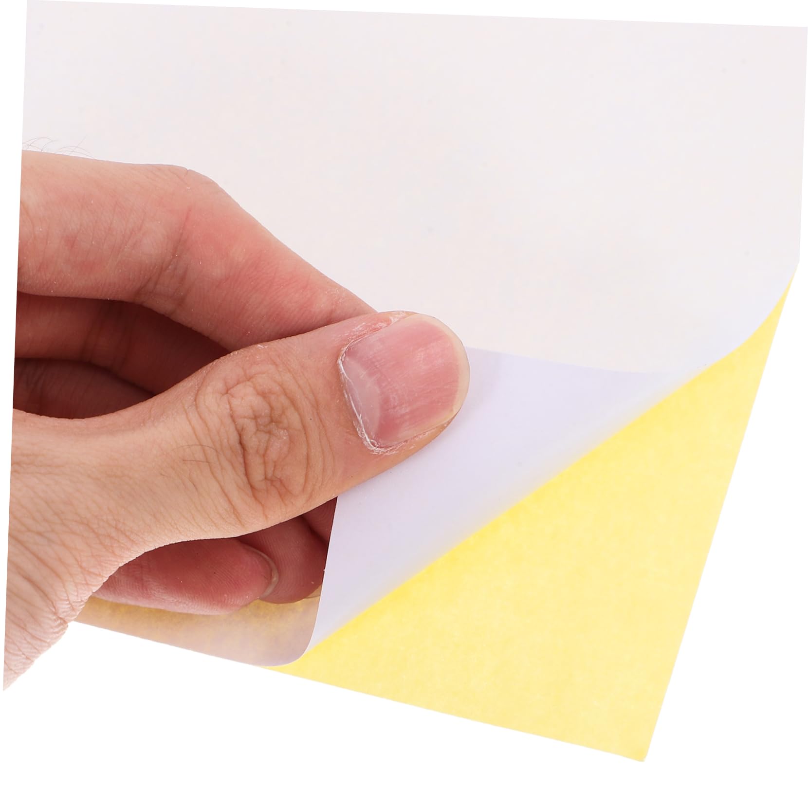 Happyyami 100 Blatt bedruckbares Vinyl-Aufkleberpapier A5 Weiß selbstklebend und wasserfest für Laser- und Nadeldrucker multifunktionales Papier für Büro und Etiketten