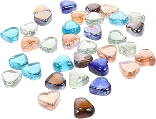 BCOATH 1 conjunto de decoração em forma de vidro do mar falso cor cristal decoração rochas decorativas ornamento de mesa transparente espalhada enchimentos de mesa pedra suculenta pedras preciosas ao ar livre decoração de vaso