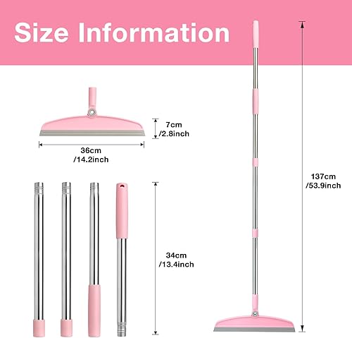 Miniatura 9 de XXFLOWER Escoba de silicona para pelo de mascotas, escoba de pelo de perro para alfombra, madera dura, alfombra de piso liso, escoba de limpieza