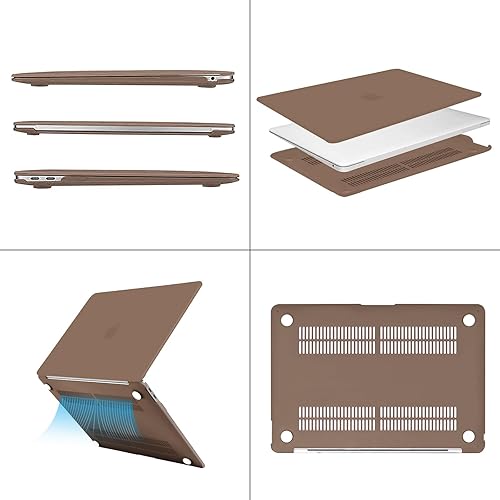 Miniatura 50 de MOSISO Funda compatible con MacBook Air de 13 pulgadas 2022 2021 2020 2019 2018 versión A2337 M1 A2179 A1932 Touch ID, carcasa rígida de plástico