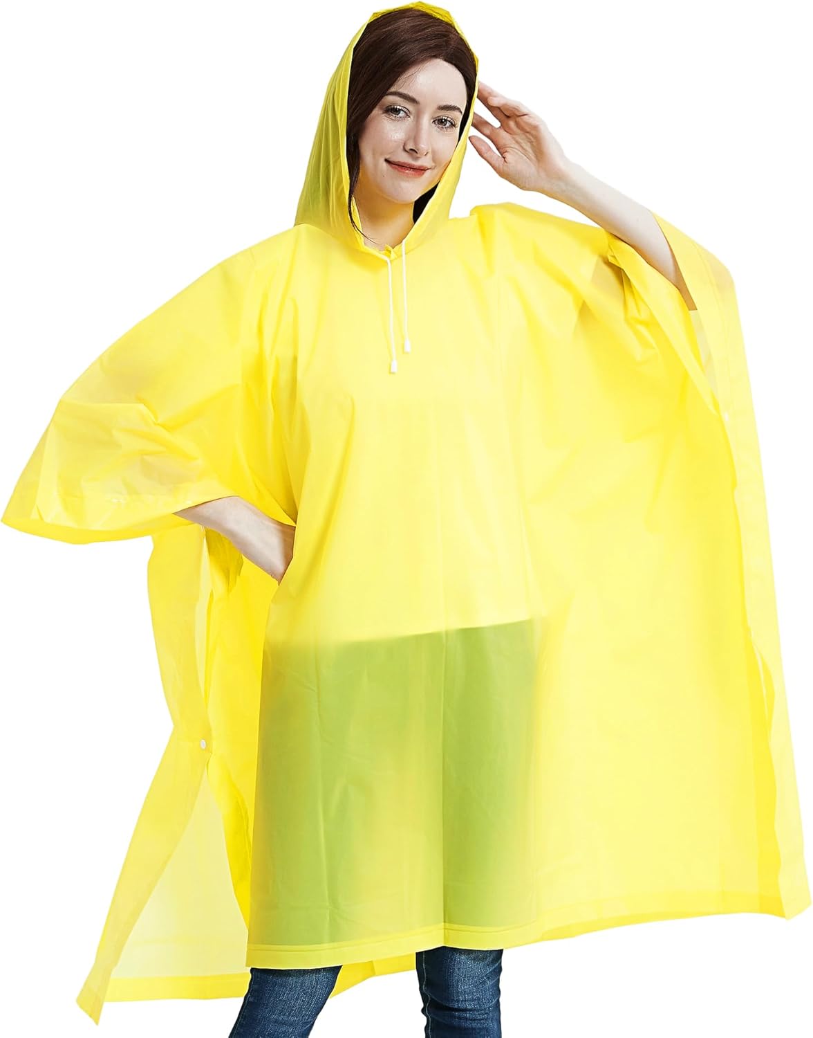 ANTVEE Reusable Rain Ponchos for Adult 2 Pack for Women