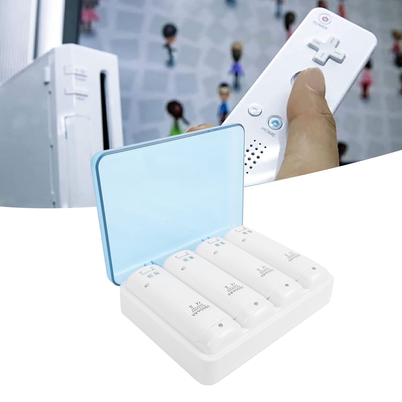 Station de Charge pour Manettes, 4 en 1 avec Batteries de