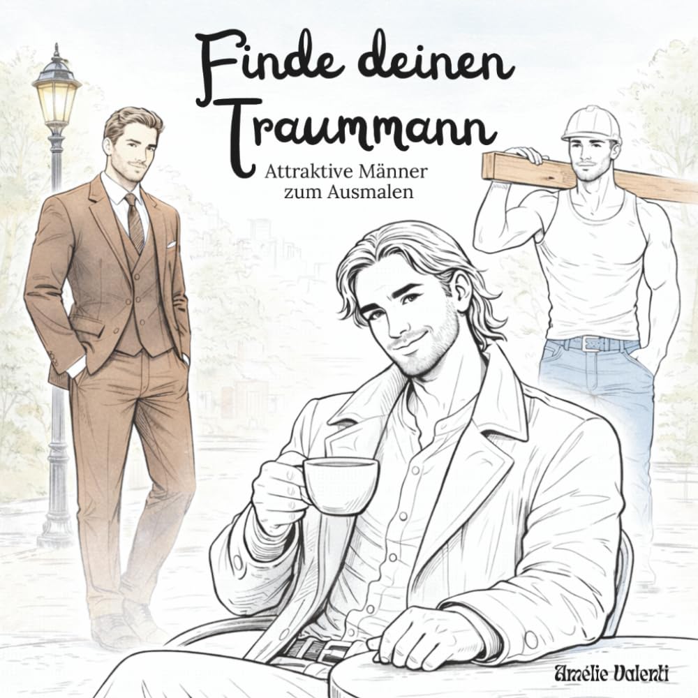 Finde deinen Traummann – Attraktive Männer zum Ausmalen: Über 30 attraktive Männer in Alltagsszenen aus dem echten Leben zum Entspannen und Genießen