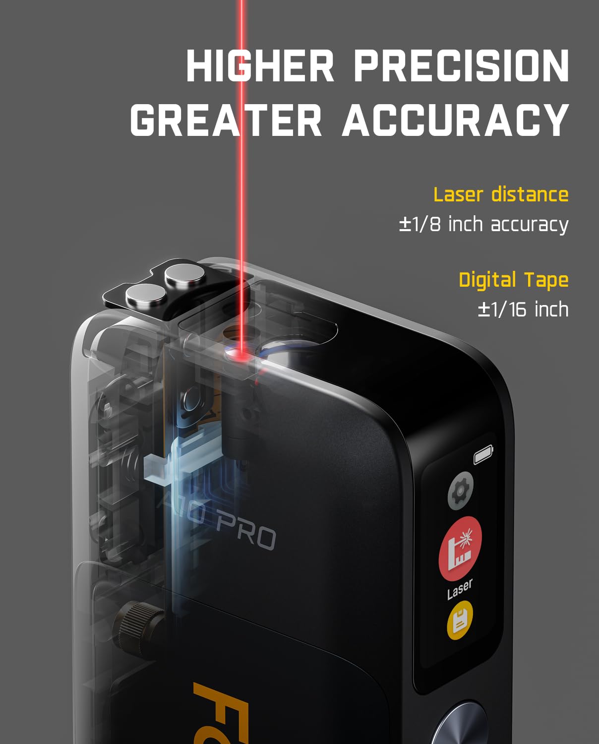 Fanttik A10 Pro 2-in-1 Digital Laser Tape Measure for Distance/Area/Volume — Amazon image 4