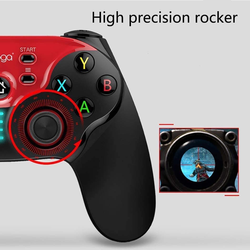 Mobilny kontroler do większości gier, mobilna gamepad bezprzewodowy kontroler do gier joystick dla systemu Android/iOS/Win 7/8/10, mapowanie kluczy, strzelanie i wyścigi strzelanie