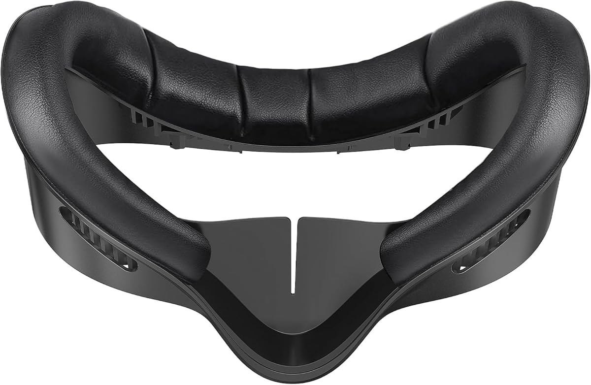 VZNEK Face Cover Pad for Oculus Quest 3S, Sweat-Proof PU Foam Cushion for Meta Quest 3S, Compatible with Oculus Quest 3S Original Spacer (for Quest 3S)