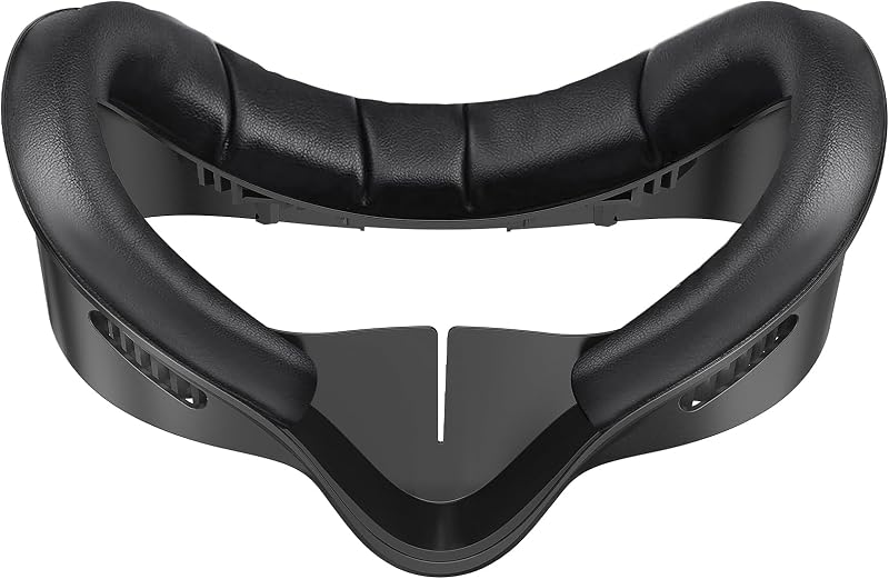 Face Cover Pad for Meta/Oculus Quest 3S, Sweatproof PU Leather Facial Interface, Soft Face Cushion Pad - Meta Quest 3S VR Accessories, Lightweight, Breathable, Ergonomical Design