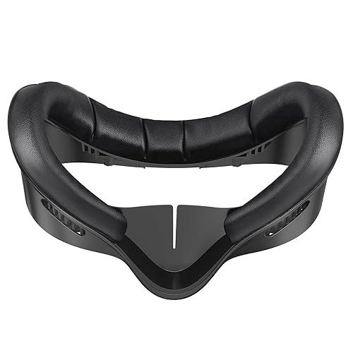 VZNEK Face Cover Pad for Oculus Quest 3/3S, Sweat-Proof PU Foam Cushion for Meta Quest 3/3S, Compatible with Oculus Quest 3/3S Original Spacer (for Quest 3S) - For quest 3S