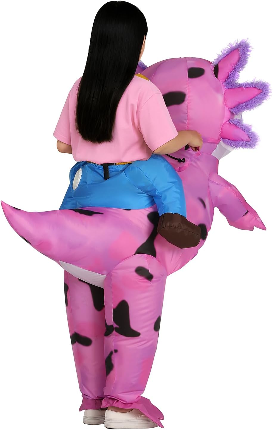 Kids Inflatable Axolotl Costume – Funny Birthday Gift for Girls&Boys, Blow Up Ride On Outfit for Party & Cosplay - Image 3