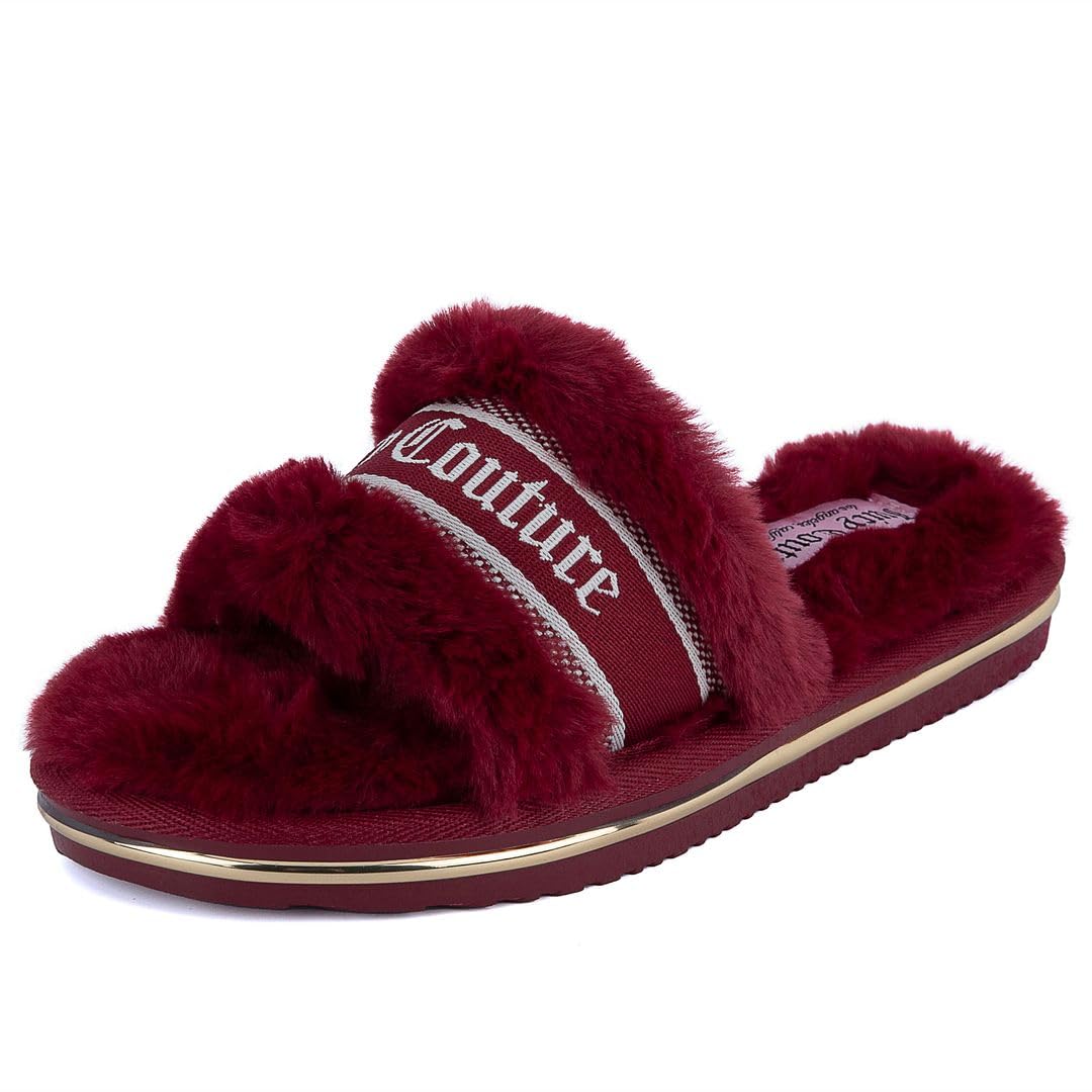 Juicy Couture Faux Fur Sandal Slippers JUICY COUTURE Faux Fur
