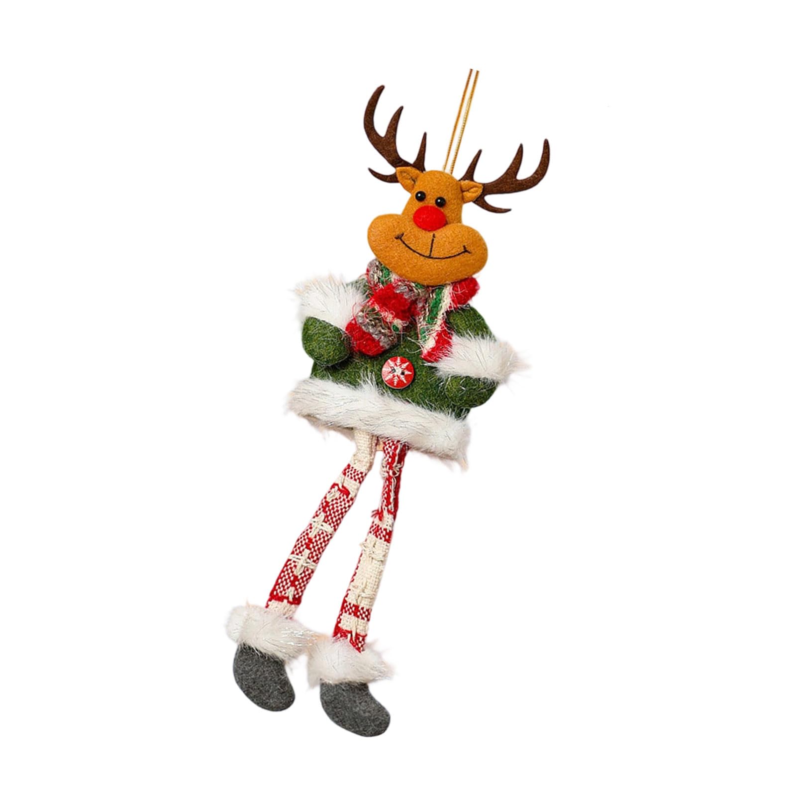 Elnwnnkc C Elnwnnk Hanging Decoration Adjustable Rope Long Leg Santa/Snowman/Deer/Bear Hristmas Ornament For Holiday Hristmas Hanging Ornament