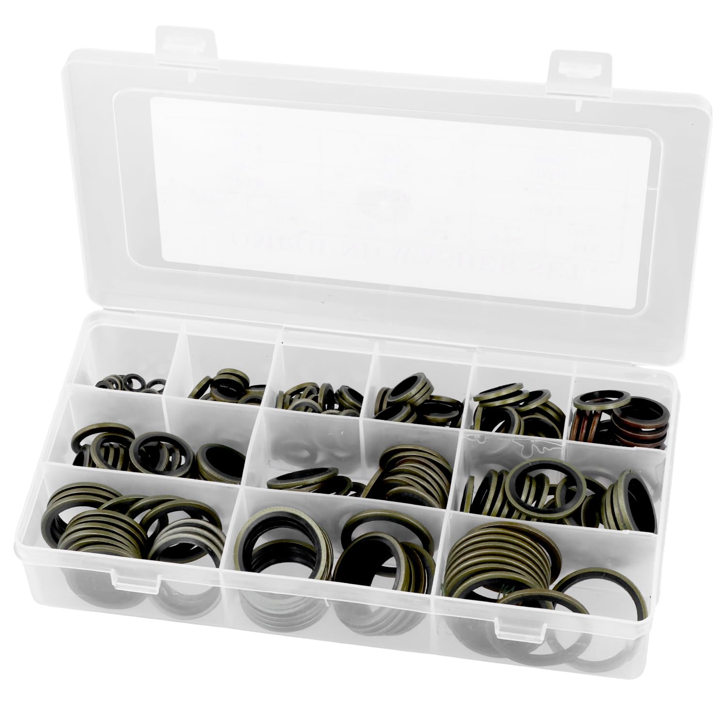 QWORK® 245Pcs Oil Seal Washer Assortment Set, 6-30mm Oil Sealing Washer