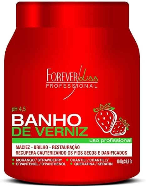 Forever Liss Banho de Verniz Morango 1kg : Amazon.com.br: Beleza