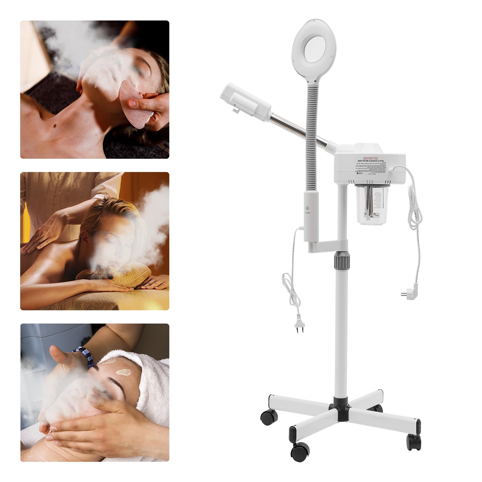 Lampada a vapore, 2 in 1, per sauna facciale, a vapore, per spa e salone di bellezza