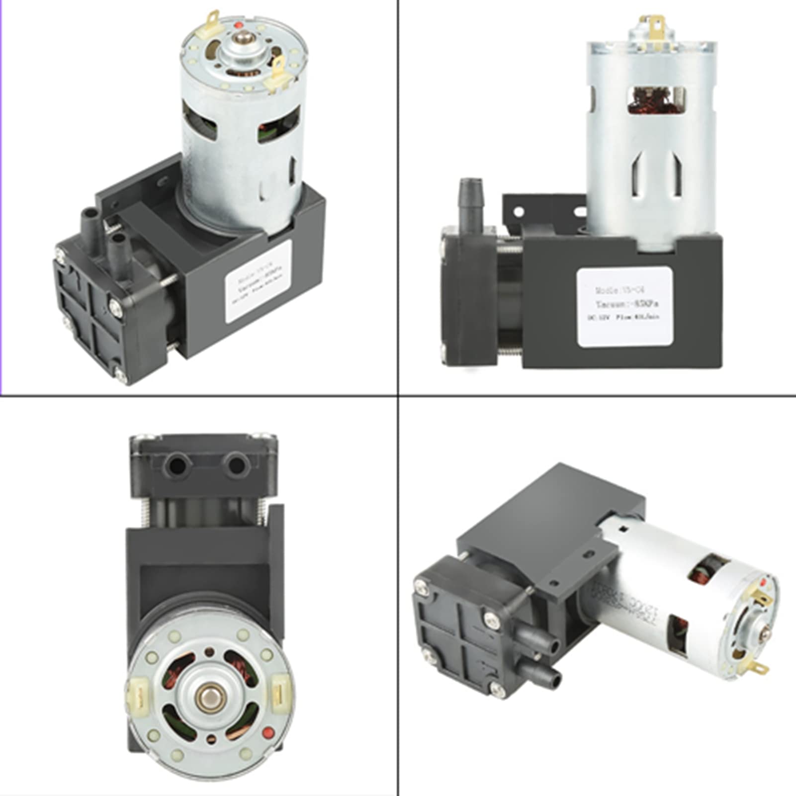 Bomba De Vacío Sin Aceite 12V 42W 85KPa 40L/min Vacío Pump Para De Frenos Y Climatización
