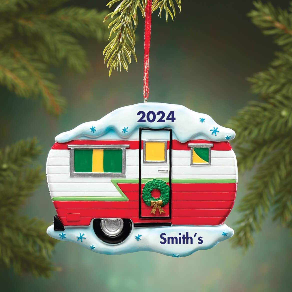 Custom Vintage Camper Ornament