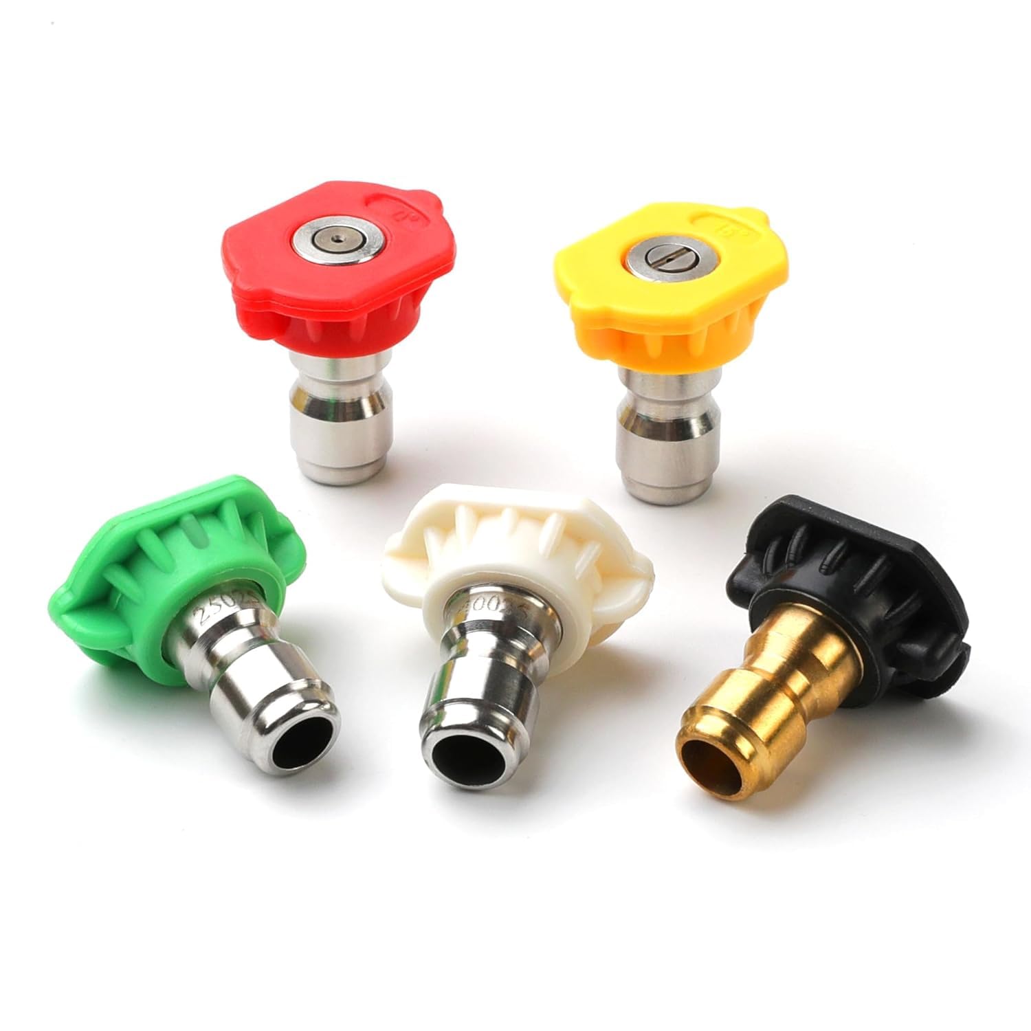 Holy Delight Pressure Washer Tips, 5-Pack Universal Pressure Washer Nozzle Tips, Power Washer Tips for 1/4 Inch Quick Connect, Pressure Washer Spray Nozzle - Multiple Degrees-image-11