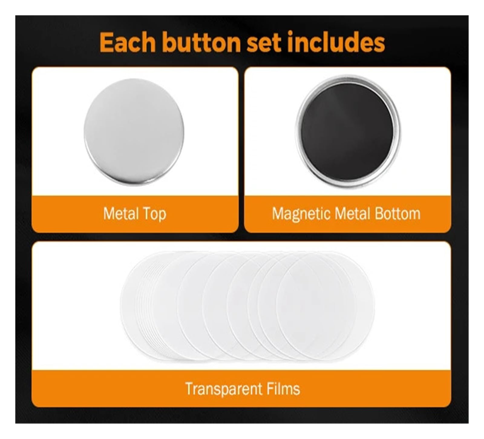 100 stücke 58mm Starke Weiche Magnetische Kühlschrank Aufkleber Abzeichen Material DIY Blank Pin Button Abzeichen Weit verbreitete Verwendung(58mm Soft Magnet Button)